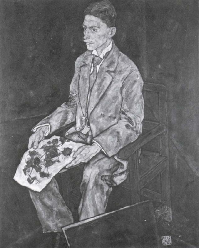 Egon Schiele Portrait of Dr.Franz Martin Haberditzl Sweden oil painting art